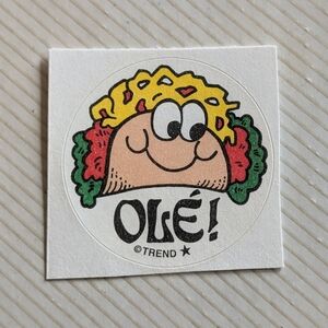 10/$25 Taco "Ole" Scratch & Sniff Retro Sticker